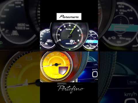 Thumbnail for FERRARI Portofino vs PORSCHE Panamera 0-200 #shorts by Ferrari Portofino