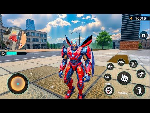 Red Mirage Multiple Transformation Jet Robot Car Game - Android Gameplay