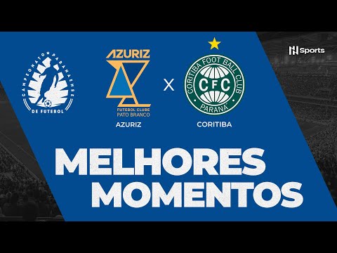 Gols e lances de Azuriz x Coritiba