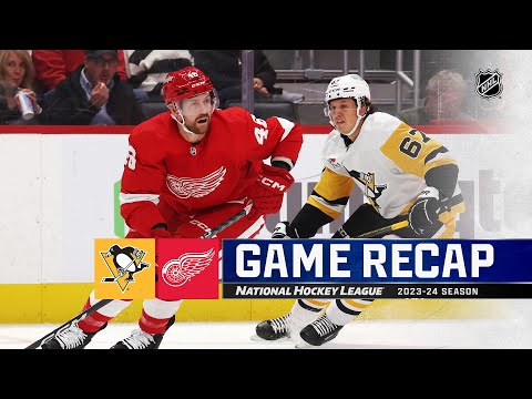 Penguins @ Red Wings 10/18 | NHL Highlights 2023