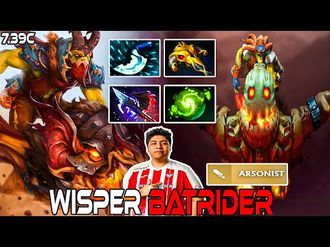 Wisper Batrider Right Click Build Crazy Gameplay Vs Shopify Rebellion - EWC 2025