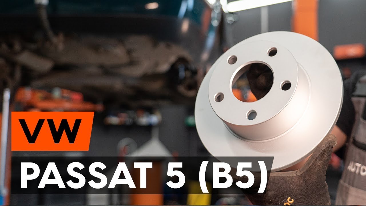 Como mudar discos de travão da parte traseira em VW Passat B5 Variant - guia de substituição