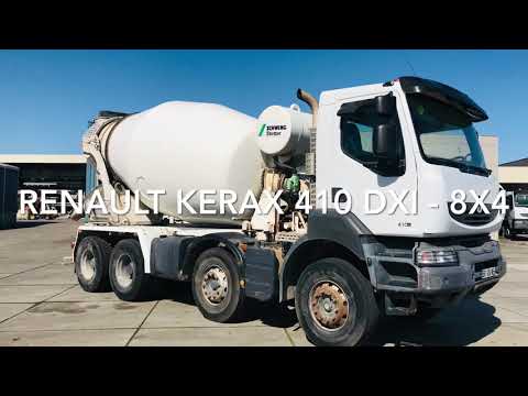 Degroote Trucks: Renault Kerax 410 DXi 8x4 mixer for sale
