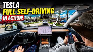 Tesla FSD Brings Us to the UPS Store — Real-World Traffic Test