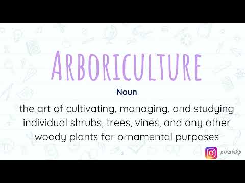 Arboriculture meaning | Word of the Day | Learn English Vocabulary