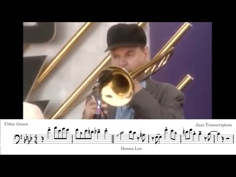 Urbie Green Plays Donna Lee! | Jazz Trombone Transcription 