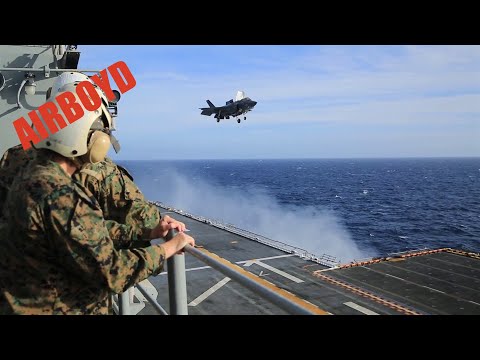 F-35B Lands On USS Essex (LHD-2) Amphibious Assault Ship