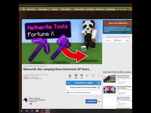 How To Download Minecraft But Jumping Gives You Op Items Mod | Minecraft Mods