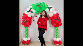 Christmas Balloon Arch Decoration