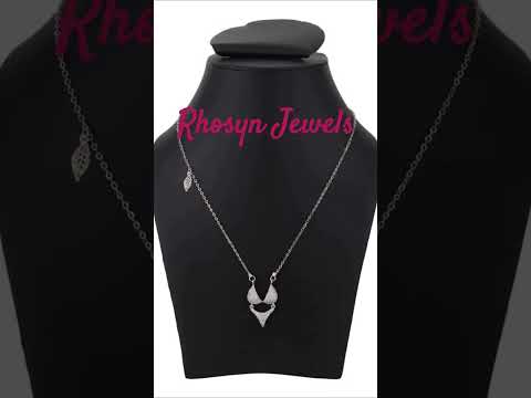 Alloy And Cubic Zirconia Ad Chain Pendant