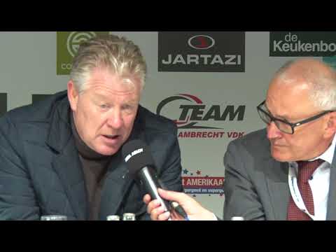 Persconferentie na KSC Lokeren - KRC Genk met Peter Maes