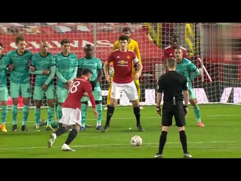 Bruno Fernandes Free-Kick VS Liverpool_ All The Angles