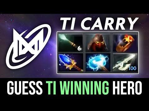 Guess the hero — Nigma on OG TI winning carry