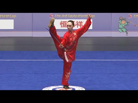 Shiho Saito 🇯🇵 🥈9.776 score Taijijian (Women) 3rd Taolu Wushu World Cup 2024, Japan