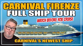CARNIVAL FIRENZE FULL WALKTROUGH SHIP TOUR