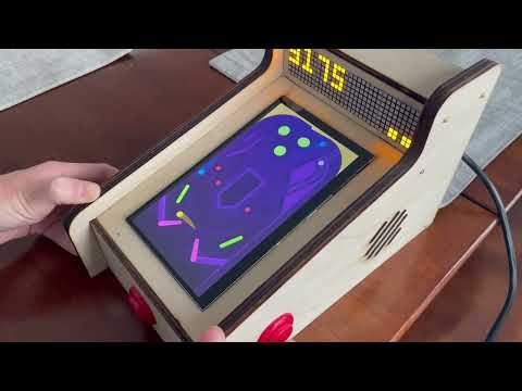 A Mini Pinball Machine using the Raspberry Pi 4