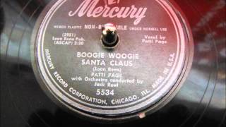 BOOGIE WOOGIE SANTA CLAUS- Patti Page 78rpm 1950 with lyrics