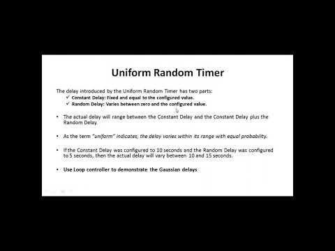 Jmeter day 14 recorded video (Timers)