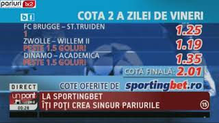 Biletul in cota 2 Sportingbet: Pariuri simple, sanse enorme de profit!