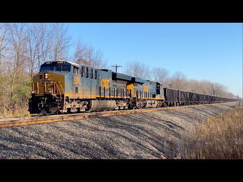 [4K] CSX E655 Empty Coal Train (Rarity nowadays!) in Jordan, NY (11/9/20)