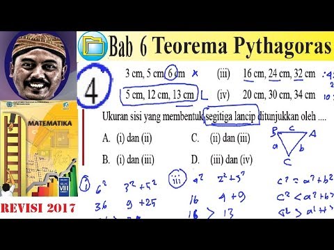 teorema pythagoras , matematika kelas 8 bse k13 rev 2017 ,uk 6 pg no 4 triple pythagoras