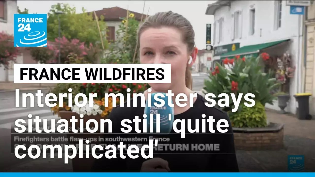 French wildfires in Gironde region stabilize but remain uncontained, minister reports