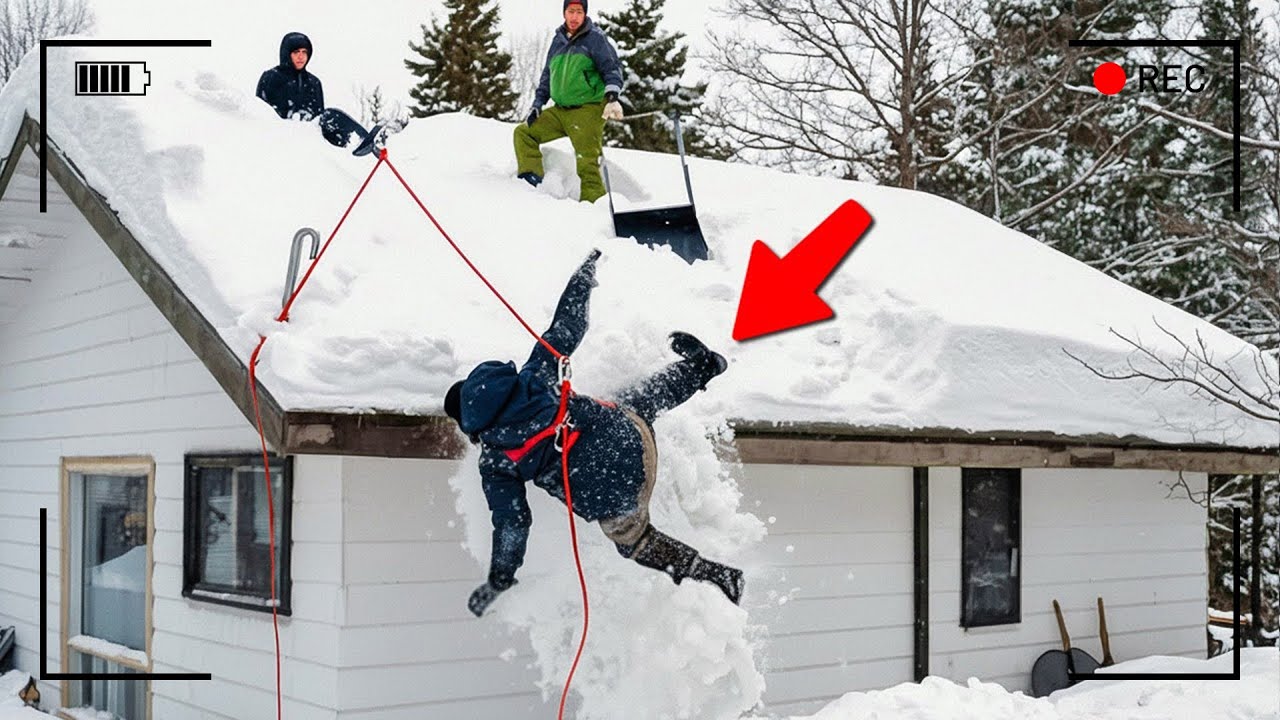 يعتقدون أن التخلص من الثلوج سهل، لكنهم يندمون حين يجربون بأنفسهم