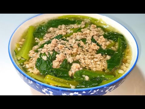 Cách nấu Canh Cải Thịt Bằm ngọt ngon thanh mát - Combo Món Ăn