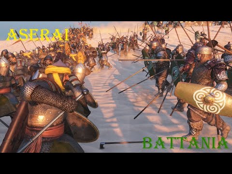 SAND and SORROW! 2000 Man Aserai vs Battania AI Battle- Mount and Blade Bannerlord