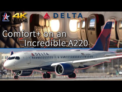YouTube thumbnail for Delta Air Lines Airbus A220-300
