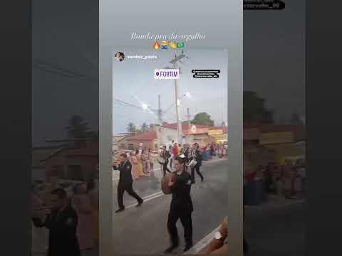 Desfile cívico de Fortim, Ceará, 2026 Banda Padre Assis Portela 🪊🪈🎷🎺🥁