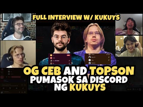 CEB AND TOPSON PUMASOK SA DISCORD NG KUKUYS | FULL Q&A INTERVIEW AND LAUGHTRIP KULITAN