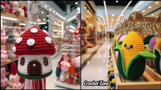 “Cute & Easy Crochet Keychain Ideas You Can Make at Home” Crochet Key Chain design model. #crochet 
