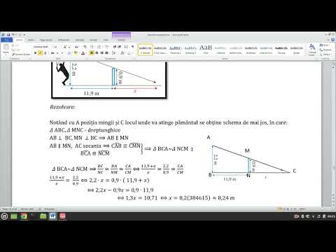Asemănarea triunghiurilor - probleme recapitulative