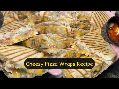 Rainbow Wraps Recipe | Pizza Wraps Recipe | iftar special recipe | cheesy pizza wraps