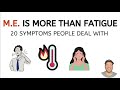 M.E. is more than Fatigue -20 symptoms people deal with  ⭐️Must Watch⭐️