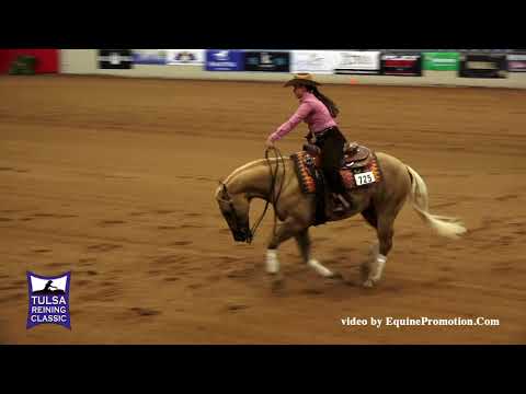 Tinseltown Tuffy ridden by Hannah Mitchell  - 2017 Tulsa Reining Classic (Non Pro Derby)