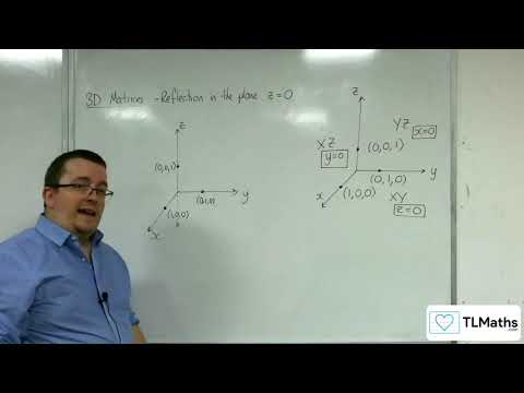 A-Level Further Maths: C3-19 3D Matrices: Reflection in the Plane z=0