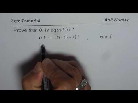 Prove that Zero Factorial is Equal to One