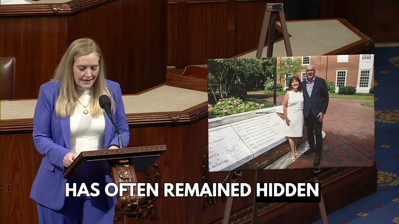 Video: Rep. Erin Houchin recognizes Steve and Julia Moore for addition to Johns Hopkins Founders Wall