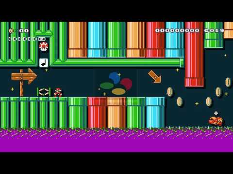 Poison Pipe Panic (Super Mario Maker 2)