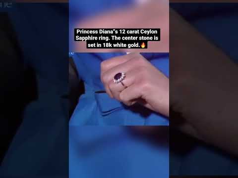 Princess Diana”s 12 carat Ceylon Sapphire ring. Check Ceylon sapphire rings at www.goldaevo.com