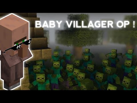 Baby villager is OP #shorts #mimecraft #Shorts