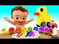 Toy Duck Train Color Cookies Toy Set Learn Colors For Children Kids Colors 3D Educational