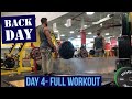 BACK ATTACK | DAY 4 NEW TRAINING SPLIT | HEAVY DEADLIFTS | ACCESSORY WORK