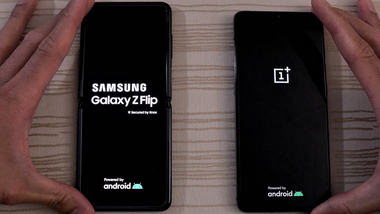 Samsung Galaxy Z Flip vs OnePlus 7T - Speed Test!