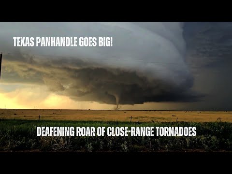 Texas Panhandle Goes HUGE - Deafening Roar of Close Range Tornadoes - Storm Chasing "Documentary" 4K