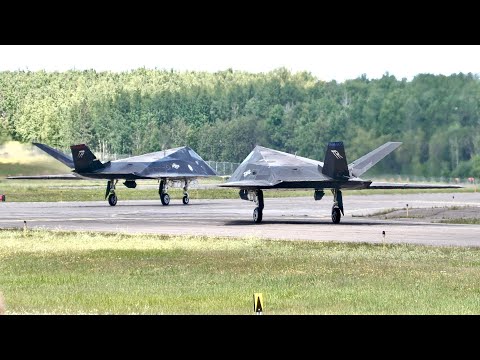RARE F-117 Nighthawks at Duluth!!!