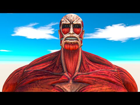 5 Levels of Colossal Titan - Animal Revolt Battle Simulator