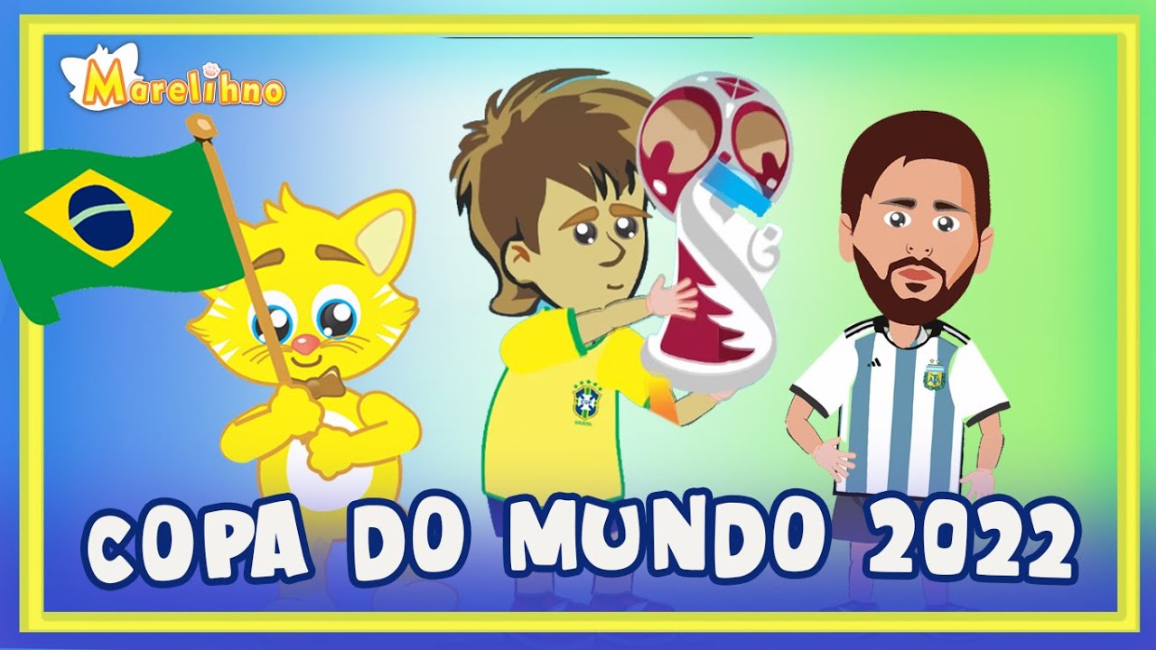 Copa do mundo 2022 - Catar - Futebol - Desenho